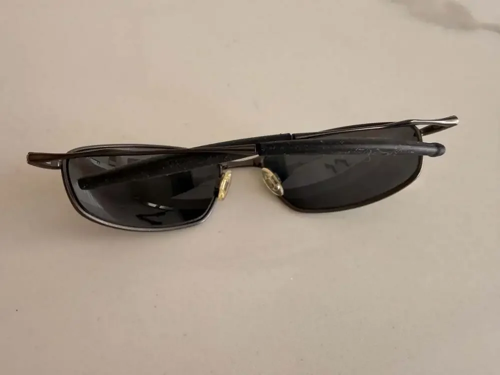 Oakley Whisker 12-849 Polarized Sunglasses Pewter Frame